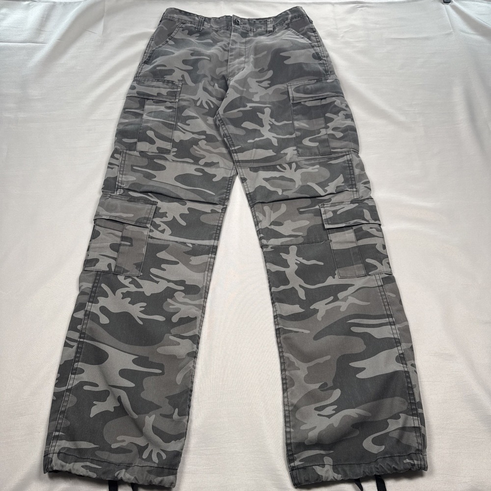 Rothco Ultra Force BDU Pants Small Regular Urban Camo Black Gray Cargo Military